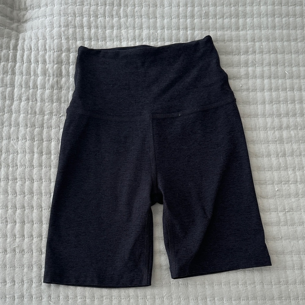 Beyond Yoga Black Spacedye Women's Bike Shorts XS